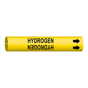 Marcador de Tuberías Flexible Brady HYDROGEN para Identificación Industrial y de Laboratorio - Product Image 1