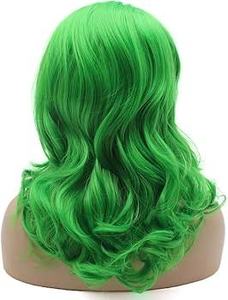 Peluca de Cabello Remy Brasileño de Aspecto Natural, Tono Verde Intenso, Gorro Transpirable, Ajuste Seguro, Textura Suave, Fácil de Peinar, Permanente - Product Image 4