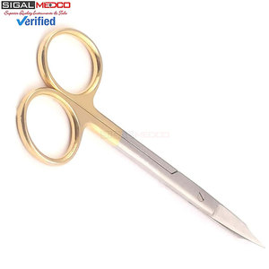 Tijeras de Tenotomía Stevens 4.5, Curvas, Supercorte, Hoja Serrada, Acero Inoxidable Alemán, Instrumento Quirúrgico de Precisión - Product Image 3