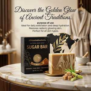 Savon en barre pour le soin de la peau au sucre, barre de bain naturelle, nettoyage doux, mousse riche et crémeuse, texture douce, soin quotidien du corps, produit artisanal, OEM - Product Image 1