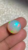 Opale naturelle éthiopienne de 9,55 carats, fabuleuse, éblouissante, de qualité supérieure, Opale de feu, Opale nid d'abeille, Opale Welo, Cabochon, Pierre précieuse