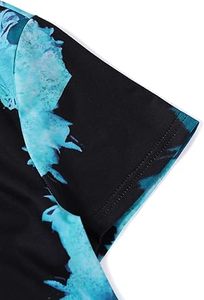 Camiseta Tie Dye de Manga Corta con Cuello Redondo, Estilo Casual y Holgado, 100% Algodón Orgánico, para Mujer, OEM - Product Image 4