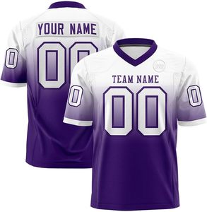 Camiseta de Fútbol Americano, Tejido Transpirable, Sublimado por Tinte, Color Personalizado, Fabricación OEM, Ropa Deportiva de Secado Rápido - Product Image 5