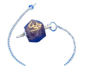 Derniers pendules Orgone Agate Améthyste Pentagone Ohm avec chaîne Pendules de vente chaude de meilleure qualité du fabricant direct - Product Image 1