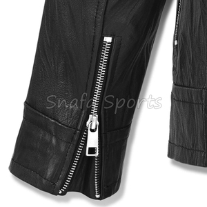 แจ็คเก็ตหนังสตรีทแวร์ไซส์ใหญ่สำหรับผู้ชาย ฤดูหนาว ผลิตโดยผู้ผลิต OEM คุณภาพสูง แจ็คเก็ตหนังพรีเมียม - Product Image 5