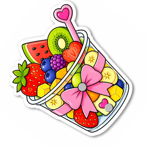 Taza de Frutas de Acrílico Bonita y Sostenible con Logotipo Personalizado, Cuchara en Forma de Corazón, Taza con Lazo, Instrumento de Belleza, Servicio OEM - Product Image 5