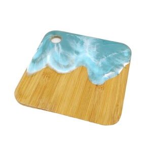 Belle planche à fromage en bois avec poignée en métal Home Bar Bamboo Wood couper les légumes et couper le fromage pour la cuisine - Product Image 4