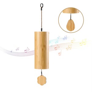 Campana de Viento de Bambú de 29 Pulgadas de Alta Calidad con 6 Tubos, Sonido Musical Relajante para Jardín - Macy - Product Image 1