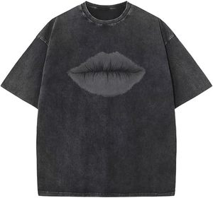 Camiseta Oversize Personalizada 100% Algodón 280GSM de Alto Gramaje con Lavado Ácido, Estampado Estilo Vintage Streetwear - Product Image 4