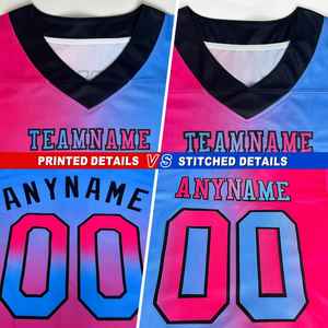 เสื้อฟุตบอลอเมริกันแบบสั่งทำพิเศษ พิมพ์ลายได้หลายสี คอวี แขนสั้น ผู้ชาย ระบายอากาศได้ดี ผลิตจากโพลีเอสเตอร์ พิมพ์ลายดิจิทัลสำหรับทีม รับผลิตแบบ OEM - Product Image 4