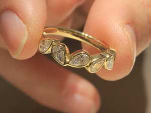 Unique Lab Grown 0.15CT Each Pear Cut Diamond 6 Stone <b>Ring</b> For Unisex 14K Solid Gold Party Proposal Gift For Girlfriend - Product Image 6