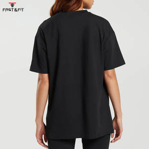 T-shirt d'été tendance pour femme à col rond, nouvelle collection, manches courtes, coupe ample mi-longue - Product Image 2