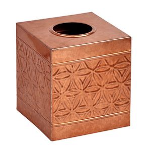 Caja de pañuelos metálica compacta que ahorra espacio con un aspecto elegante para apartamentos pequeños, oficinas y necesidades de viaje - Product Image 2