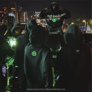 Vente chaude Survêtement streetwear d'hiver Ensemble unisexe Vêtements de sport pour femmes Sweat-shirt à capuche Deux pièces Vente en gros 100% coton Poids lourd - Product Image 2