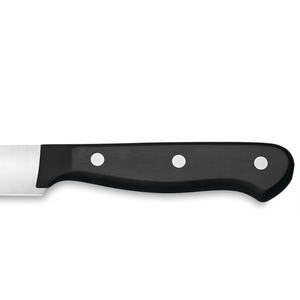 Couteaux à découper en acier inoxydable de qualité supérieure avec lame longue et affûtée, manche noir à triple rivet pour une découpe précise de la viande et des rôtis - Product Image 3