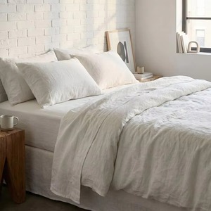 Parures de lit en lin personnalisables, classiques, en lin naturel - Product Image 2