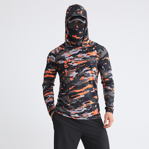 <b>Men's</b> Long Sleeve Pullover Fishing Hoodie with Quick Dry Technology 100% Polyester UPF 50+ for All Season Comfort - Product Image 4