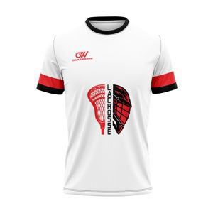 Custom College Lacrosse Shooting Shirt Breathable 100%Polyester University Team Warm Top Sublimation OEM Manufacturer Plus Size - Product Image 1