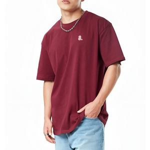 Camiseta de Jersey de Manga Corta para Hombre, Talla Grande, Color Sólido, Cuello Redondo, Transpirable, de Secado Rápido, Diseño Informal, Tela No Tejida - Product Image 4