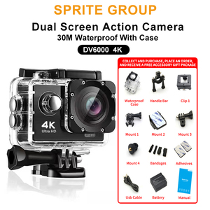 Caméra d'action étanche WiFi 30m 4K 30fps avec prise en charge MicroSD, grand angle 160°, option de télécommande, enregistrement vidéo sportif <span class=keywords><strong>DV6000</strong></span> - Product Image 3