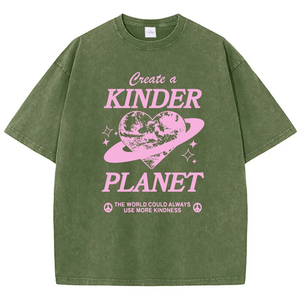 Wholesale Custom Oversized Streetwear <b>T</b> Shirt Japanese Anime Fish Graphic <b>Back</b> Print Cotton Soft Fabric Loose Fit Drop Shoulder - Product Image 4
