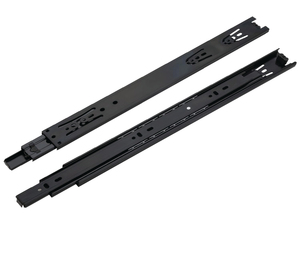 Glissière de tiroir en acier à montage en surface complète, durable, design minimaliste pour le rangement et la quincaillerie de meubles de placard - Product Image 6