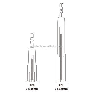 [WIGA]DBS-822S 6.35mm/1/4 in Nickel-plated Straight Handle Deep Socket Nut Driver Industrial <b>Tool</b> - Product Image 3