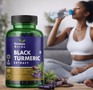 Cápsulas de Extracto de Cúrcuma Negra al por Mayor, Fórmula Herbal Natural, Marca Privada, Bebida Energética Saludable, Fabricante - Product Image 2