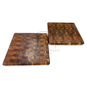 Premium End Grain Acacia Wood Cutting Board & Chopping Block Eco-Friendly Dishwasher Safe for Kitchen Meat Vegetable Preparation - Product Image 3