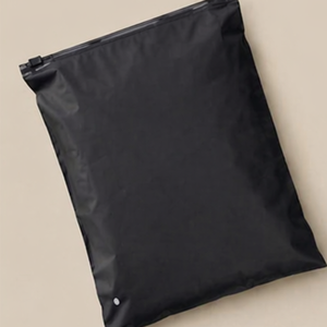 Premium Black Opaque Ziplock Packaging Bags Durable Reusable Storage for Apparel & Retail Matte Black Ziplock Bags - Product Image 5