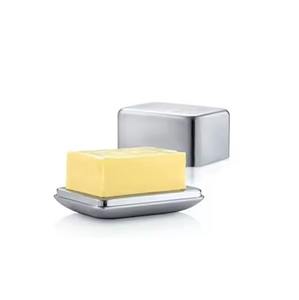 Mantequillera metálica para encimera de cocina con tapa, contenedor para mantequilla para servir en la mesa del desayuno - Product Image 5