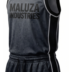 Ensemble de shorts et maillot de basket-ball professionnel, respirant, en mesh, uniforme d'équipe personnalisé, Maluza Industries Elite Court Sport Wear - Product Image 5