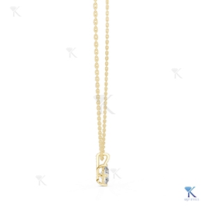 Lab Grown Diamond 0.75 CT Oval Solitaire Necklace Dainty <b>Solid</b> <b>Gold</b> Jewelry Minimalist <b>Pendant</b> 14k 18k Women's Gift Party - Product Image 5