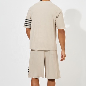 T-shirt homme coupe classique à manches courtes col rond couleur unie toile anti-rétrécissement 300g design décontracté vierge ROLEIN SPORTS - Product Image 2