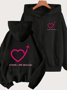 เสื้อฮู้ดซิปผู้หญิงคุณภาพสูงสไตล์ Y2K ปักลายตามสั่ง - Product Image 6