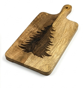 Wooden Christmas <b>Tree</b> Engraved Chopping Board Easy To Grip Handle Household Combined Cutting Board for Kitchen and <b>Tabletop</b> - Product Image 1