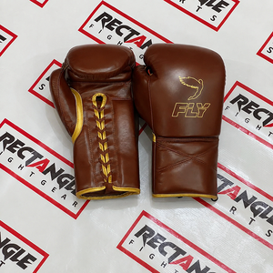 Personalized Lace Up Fly Boxing Gloves New Design Best Training Gloves For Gym High Quality Pro Leather Boxing Lace Up Gloves - Product Image 1