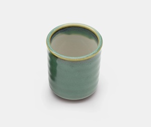 Taza de Té de Cerámica Contemporánea con Esmalte de Doble Tono, Forma Cilíndrica Suave, Sellada con Calor, Ideal para Momentos de Bebida Consciente - Product Image 3