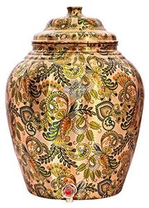 Distributeur d'eau en cuivre avec motif Paisley et robinet pour usage domestique - Product Image 4