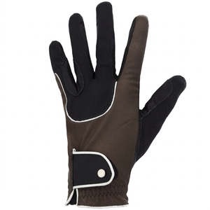 Gants de moto en cuir à doigts entiers, noirs et marron, antidérapants, avec fermeture à cordon, coupe-vent, unisexes, pour usage extérieur estival - Product Image 3