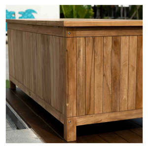 Hot-selling High Quality Modern <b>Outdoor</b> <b>Storage</b> <b>Bench</b> Pavilion Teakwood Furniture Sturdy Durable Rot-Resistant Solid Wood - Product Image 1