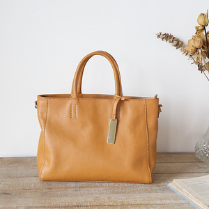 <b>Womens</b> Genuine Leather Tote <b>Bag</b> Zipper Closure Custom Branding Adjustable Shoulder Strap Soft Handles <b>Gym</b> Use Everyday Handbag - Product Image 6