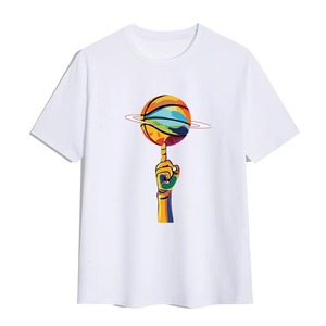 T-shirt Homme 100% Coton Tendance Légère et Oversize Jaune et Noir Bicolore Design Personnalisé pour Hommes OEM - Product Image 4