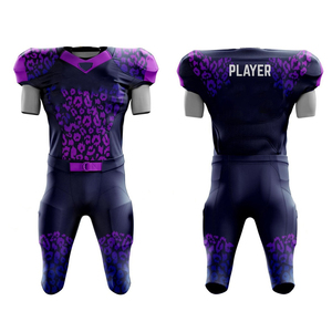 High Quality American Football Jersey Pant <b>Set</b> Custom Colors Design Uniform Custom Made 100% Polyester American Football Uniform - Product Image 1