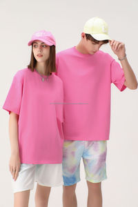 T-shirt pour homme en coton 100% de qualité supérieure, surdimensionné, 270 g/m², uni, noir, tissu tricoté de luxe - Product Image 2