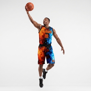 Nuevo Uniforme de Baloncesto de Manga Corta Transpirable con Estampado Personalizado, 100% Poliéster con Logotipo y Color Personalizados - Product Image 5