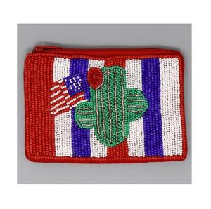 Porte-monnaie en perles en forme de cœur avec fermeture éclair, broderies multiples, fait main, pochette personnalisée pour femme - Product Image 5