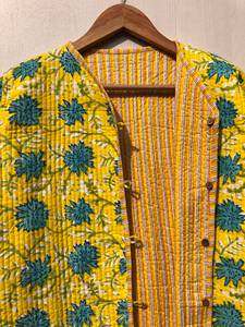 Best Quality Women's Short Vintage <b>Quilted</b> Winter Coat Handmade Multi-Patchwork Cotton Kantha <b>Jacket</b> Casual Floral Print Fabric - Product Image 4