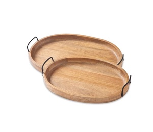 Bandeja de madera de diseño de lujo, bandeja de madera de mango, bandeja de madera de acacia, bandeja para servir, bandejas decorativas de madera al mejor precio. - Product Image 1