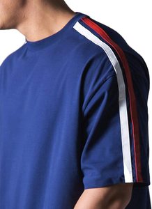 T-shirt oversize à épaules tombantes en coton premium, coupe décontractée, élégant pour tous les jours, pour hommes et femmes - Product Image 3